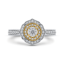 Load image into Gallery viewer, Round Diamond Floral Halo Fashion Ring Luminous ES0901ECT-42WY
