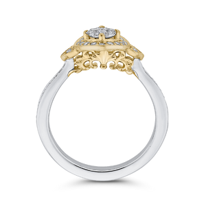 Yellow and White Gold Diamond Fashion Ring Luminous ES0903ECT-42WY