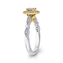 Load image into Gallery viewer, White Diamond Double Halo Fashion Ring Luminous ES0904ECT-42WY
