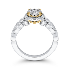 Load image into Gallery viewer, White Diamond Double Halo Fashion Ring Luminous ES0905ECT-42WY
