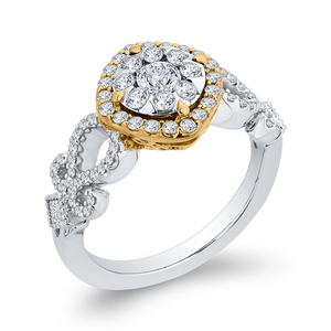 Round White Diamond Fashion Ring Luminous ES0906ECT-42WY