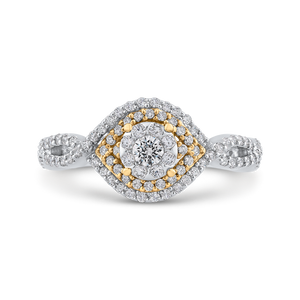 Criss-Cross Fashion Ring with Round Diamond Luminous ES0912ECT-42WY