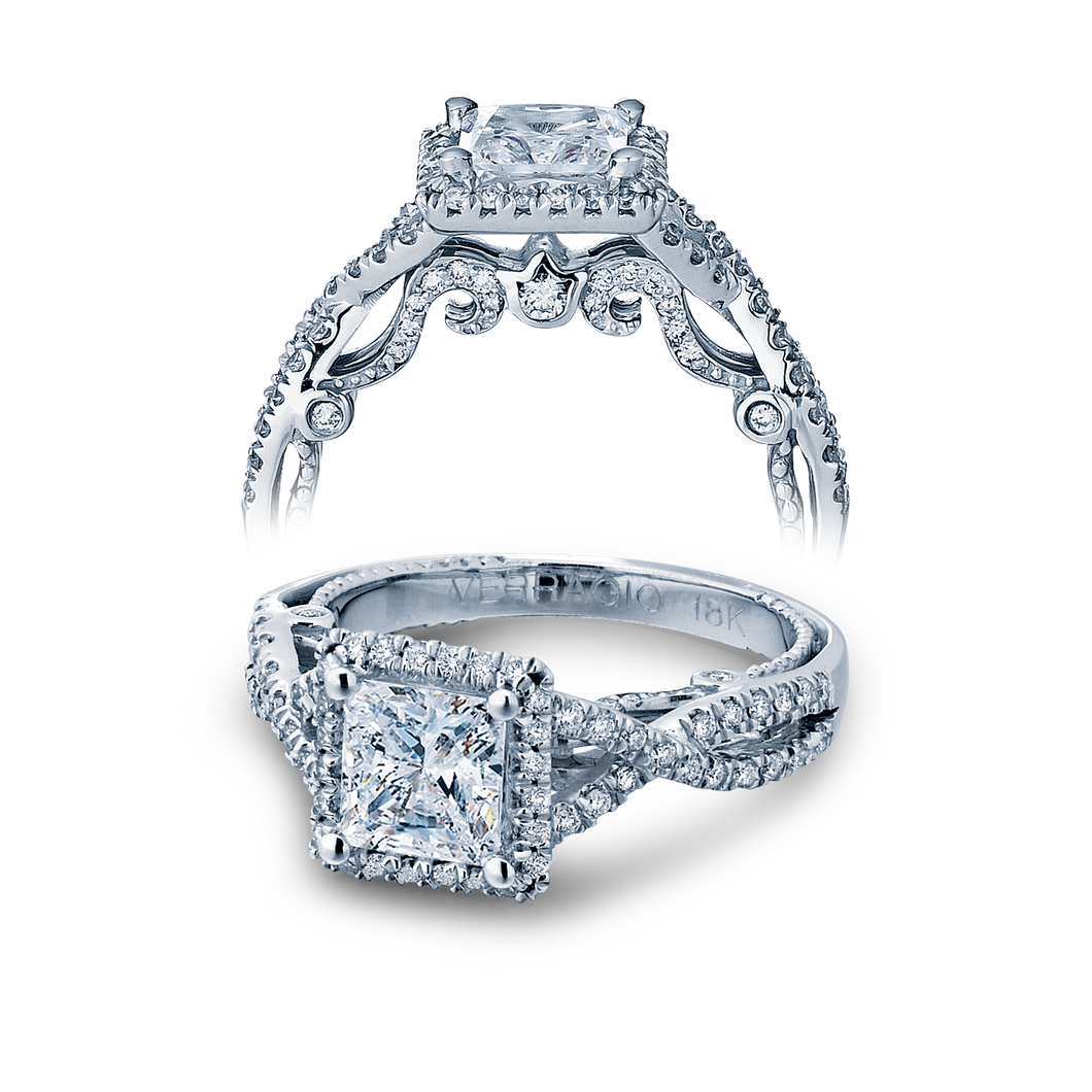 Verragio Twist Shank Diamond Engagement Ring INS-7070P