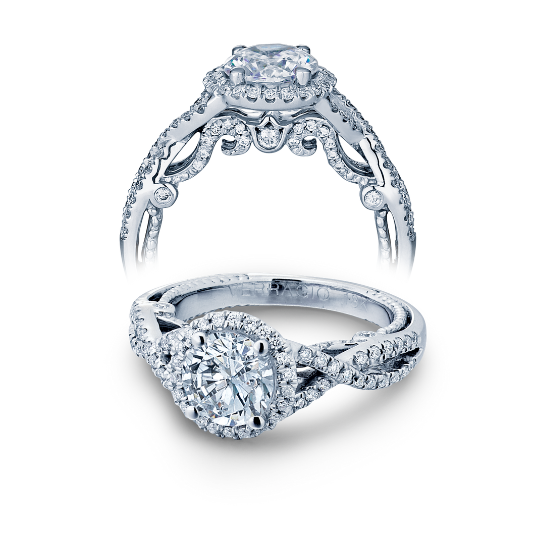 Verragio Insignia Twist Round Diamond Engagement Ring INS-7070R