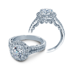 Verragio Insignia Round Halo Split Band 0.90CTW Size - Diamond Engagaement Ring INS-7062RL