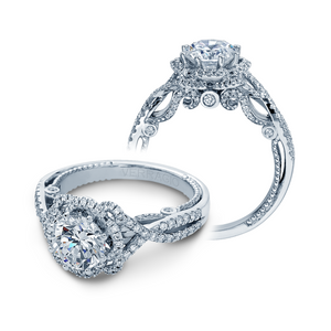 Verragio Insignia Floral Round Diamond Engagement Ring INS-7087R
