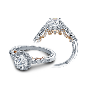 Verragio Insignia 0.65CTW Shared Prong Halo Diamond Engagement Ring