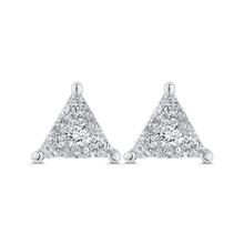 Load image into Gallery viewer, Triangular Diamond Fashion Earrings Luminous LUEAT0013-42W-2.00

