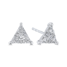 Load image into Gallery viewer, Triangular Diamond Fashion Earrings Luminous LUEAT0013-42W-2.00

