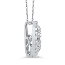 Load image into Gallery viewer, Round Diamond Halo Pendant with Chain Luminous LUPE0019-42W-2.00
