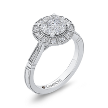 Load image into Gallery viewer, Round Diamond Halo Engagement Ring Luminous LUR0104-42W-1.50
