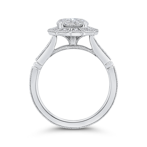 Round Diamond Halo Engagement Ring Luminous LUR0104-42W-1.50
