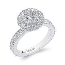 Load image into Gallery viewer, Diamond Double Halo Engagement Ring Luminous LUR0108-42W-1.00
