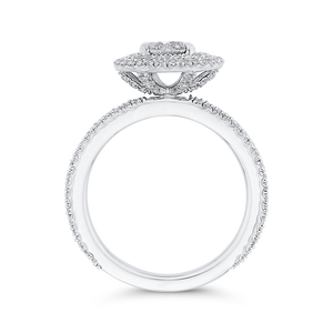 Diamond Double Halo Engagement Ring Luminous LUR0108-42W-1.00