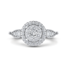 Load image into Gallery viewer, Round Diamond Halo Engagement Ring Luminous LUR0126E-42WY-1.50
