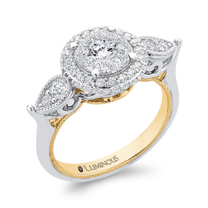 Round Diamond Halo Engagement Ring Luminous LUR0126E-42WY-1.50