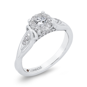 Round Diamond Engagement Ring Luminous LUR0198-42W-1.00