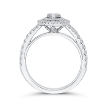 Load image into Gallery viewer, Round Diamond Pear Shape Double Halo Engagement Ring Luminous LURA0111-42W-.50
