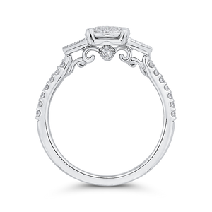 Sapphire Round Cut Diamond Engagement Ring Luminous LURO0175-S42W-1.50