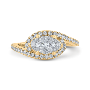 Round Diamond Promise Engagement Ring Luminous LURQ0232-42YW-1.00