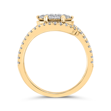 Load image into Gallery viewer, Round Diamond Promise Engagement Ring Luminous LURQ0232-42YW-1.00
