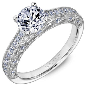 Ladies Scott Kay Ring Semi mount 0.40 Carat Weight Diamond Ring