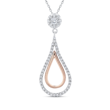 Load image into Gallery viewer, Diamond Drop Fashion Pendant with Chain Luminous PE1204T-04WP
