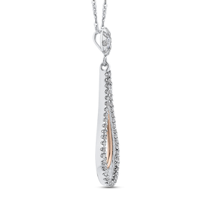 Diamond Drop Fashion Pendant with Chain Luminous PE1204T-04WP