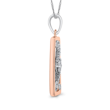 Load image into Gallery viewer, White and Rose Gold Fashion Pendant with Chain Luminous PE1240T-04WP
