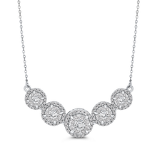 Load image into Gallery viewer, Five Round Diamond Fashion Pendant with Chain Luminous PE1264T-42W

