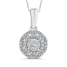 Load image into Gallery viewer, White Diamond Fashion Pendant with Chain Luminous PE1280T-42W

