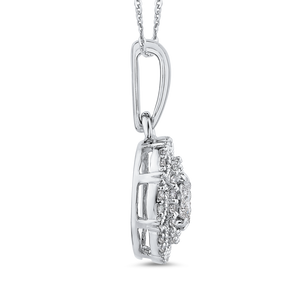 White Diamond Fashion Pendant with Chain Luminous PE1280T-42W