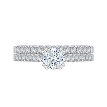 Load image into Gallery viewer, Cathedral Style Diamond Engagement Ring Promezza PR0004EC-02W
