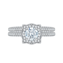 Load image into Gallery viewer, Round Diamond Halo Vintage Engagement Ring Promezza PR0007EC-02W
