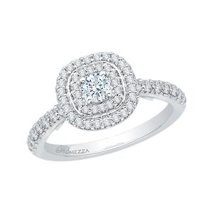 Round Cut Diamond Engagement Ring Promezza PR0009EC-02W