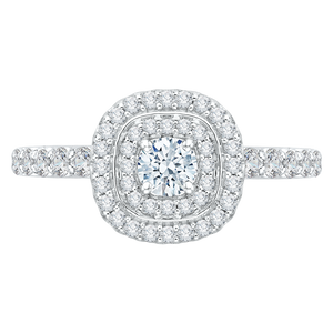Round Cut Diamond Engagement Ring Promezza PR0009EC-02W