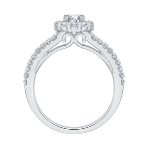 Split Shank Diamond Engagement Ring Promezza PR0011EC-02W