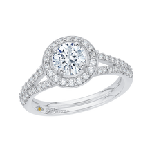 Load image into Gallery viewer, Split Shank Round Diamond Engagement Ring Promezza PR0016EC-02W
