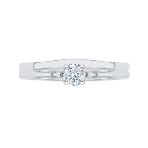 Diamond Solitaire Engagement Ring Promezza PR0020EC-02W-.33