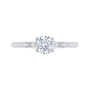 Solitaire Engagement Ring with Round Diamond Promezza PR0020EC-02W-.75