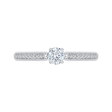 Load image into Gallery viewer, White Gold Round Diamond Engagement Ring Promezza PR0022EC-02W-.33
