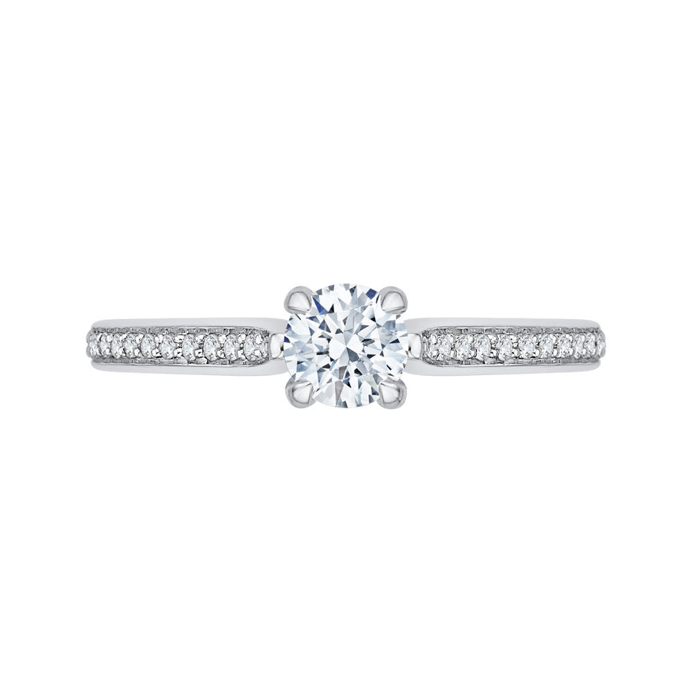 Round Cut Diamond Engagement Ring Promezza PR0022EC-02W-.50