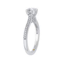 Load image into Gallery viewer, White Gold Engagement Ring with Round Cut Diamond Promezza PR0022EC-02W-.75
