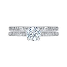 Load image into Gallery viewer, White Gold Engagement Ring with Round Cut Diamond Promezza PR0022EC-02W-.75
