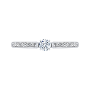 Round Cut Diamond Engagement Ring Promezza PR0022EC-02W