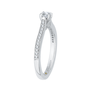 Round Cut Diamond Engagement Ring Promezza PR0022EC-02W