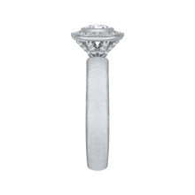Load image into Gallery viewer, Plain Shank Round Diamond Halo Engagement Ring Promezza PR0029EC-02W
