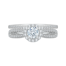 Load image into Gallery viewer, Split Shank Round Diamond Engagement Ring Promezza PR0031EC-02W
