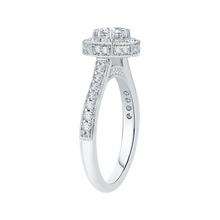 Load image into Gallery viewer, Octagon Shape Halo Engagement Ring Promezza PR0041EC-02W
