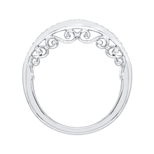 Load image into Gallery viewer, Curved Widening Diamond Wedding Band Promezza PR0043B-02W
